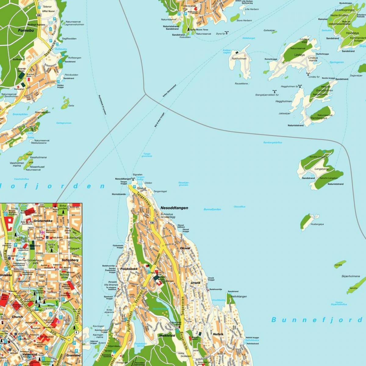 اوسلو ناروے کا نقشہ دنیا