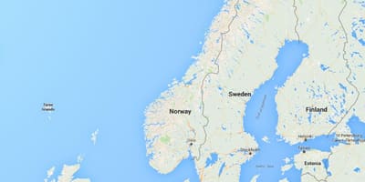 نقشہ norge ناروے