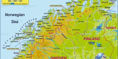 نقشہ کے kirkenes ناروے