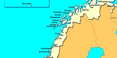 نقشہ کے kristiansand ناروے