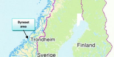 نقشہ کے trondheim ناروے