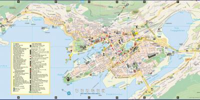 برجن ناروے کے شہر کا نقشہ