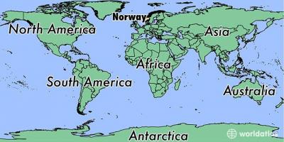 نقشہ ناروے کے مقام پر دنیا 